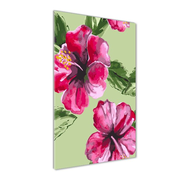 Plexiglasbilder vertikal Hawaiianische Blumen