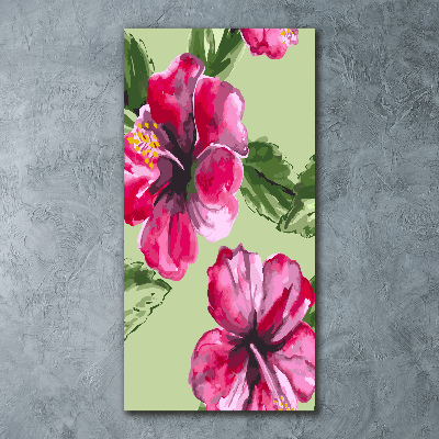 Plexiglasbilder vertikal Hawaiianische Blumen