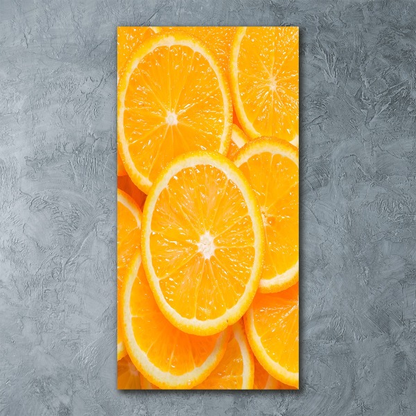 Plexiglasbilder vertikal Orangenscheiben