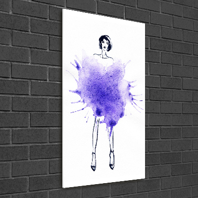 Bild auf Acrylglas vertikal Modeillustration