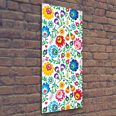 Acrylbild vertikal Ethnisches Muster