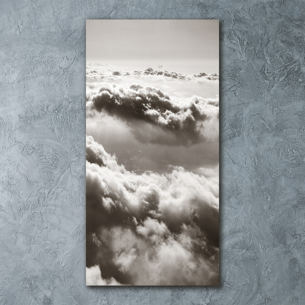 Plexiglasbilder vertikal Flug über den Wolken