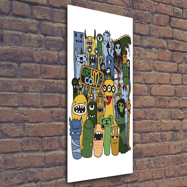 Bild auf Acrylglas vertikal Verrückte Monster
