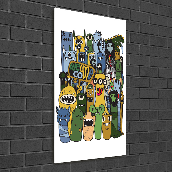 Bild auf Acrylglas vertikal Verrückte Monster