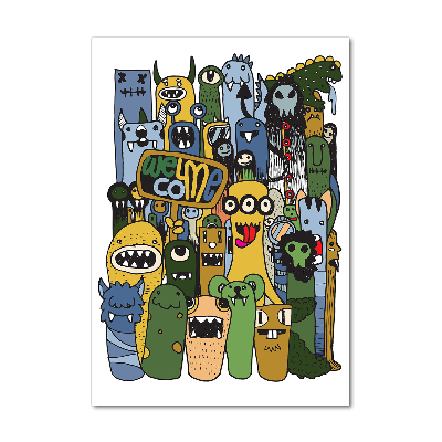 Bild auf Acrylglas vertikal Verrückte Monster
