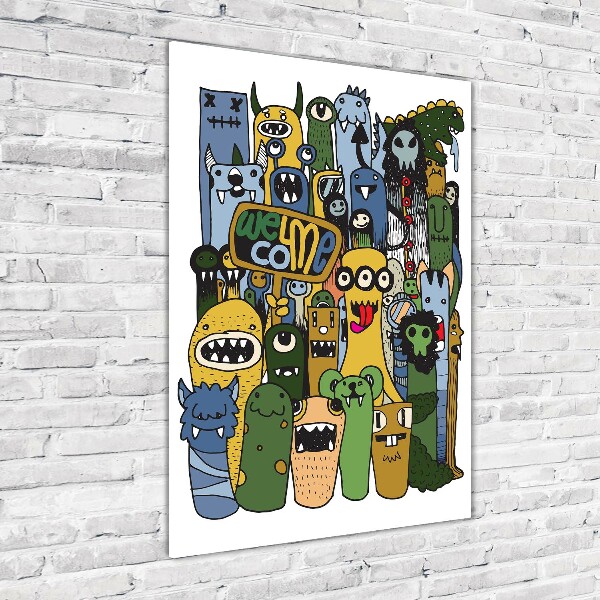 Bild auf Acrylglas vertikal Verrückte Monster