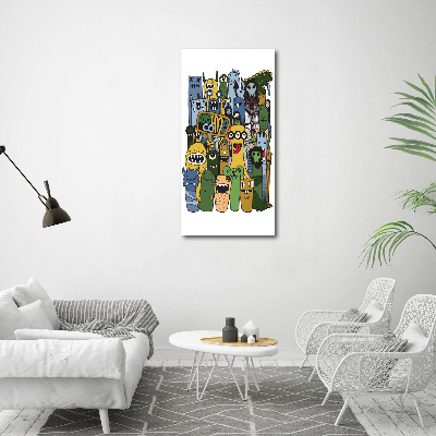 Bild auf Acrylglas vertikal Verrückte Monster