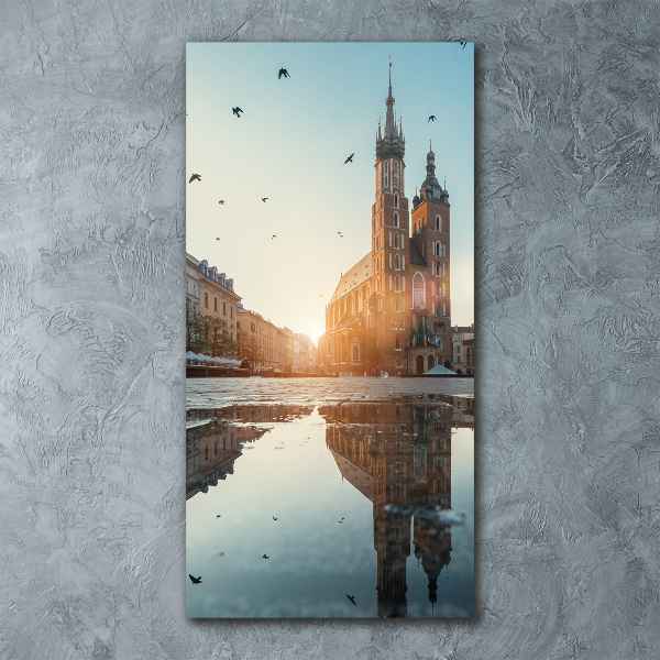 Modernes Acrylbild vertikal Krakau, Polen