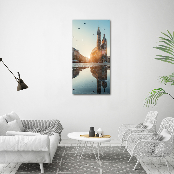 Modernes Acrylbild vertikal Krakau, Polen