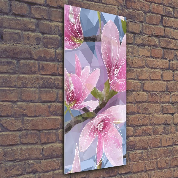Bild auf Acrylglas vertikal Magnolie