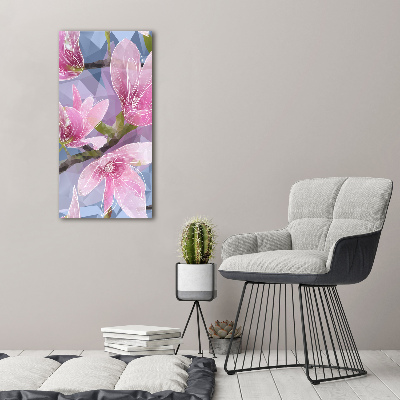 Bild auf Acrylglas vertikal Magnolie