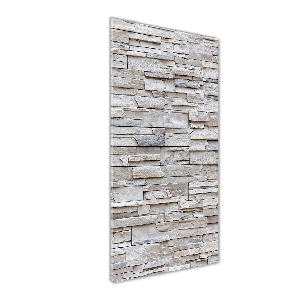 Bild auf Acrylglas vertikal Steinmauer