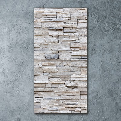 Bild auf Acrylglas vertikal Steinmauer