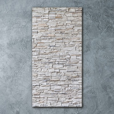 Plexiglasbilder vertikal Steinmauer