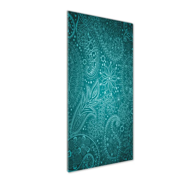 Modernes Acrylbild vertikal Ornamente