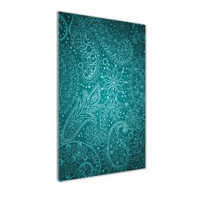 Modernes Acrylbild vertikal Ornamente