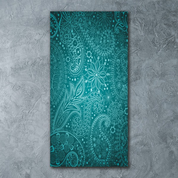 Modernes Acrylbild vertikal Ornamente