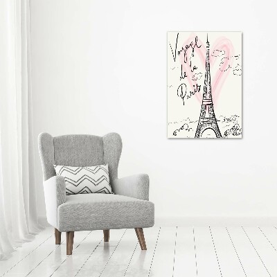 Bild auf Acrylglas vertikal Eiffelturm Paris