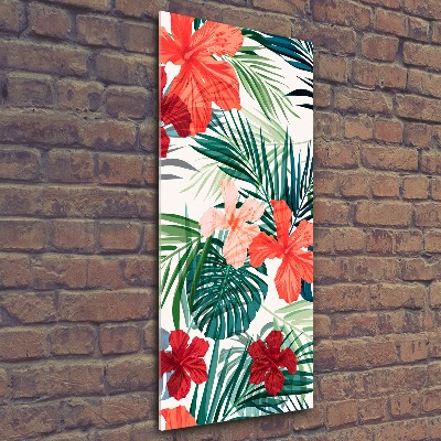 Bild auf Acrylglas vertikal Hawaiianische Blumen