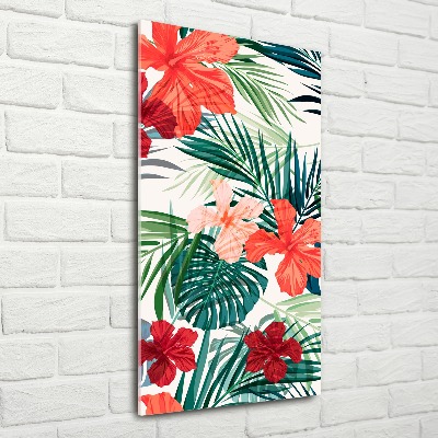 Bild auf Acrylglas vertikal Hawaiianische Blumen