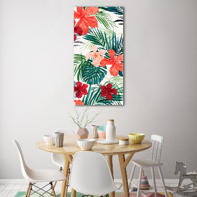 Bild auf Acrylglas vertikal Hawaiianische Blumen