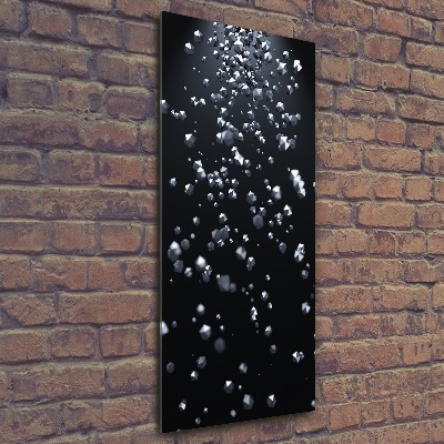 Acrylbild vertikal 3D-Abstraktion