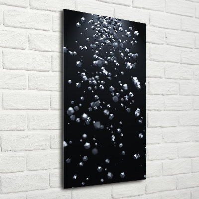 Acrylbild vertikal 3D-Abstraktion