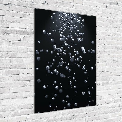 Acrylbild vertikal 3D-Abstraktion