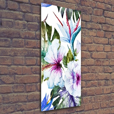 Plexiglasbilder vertikal Hawaiianische Blumen
