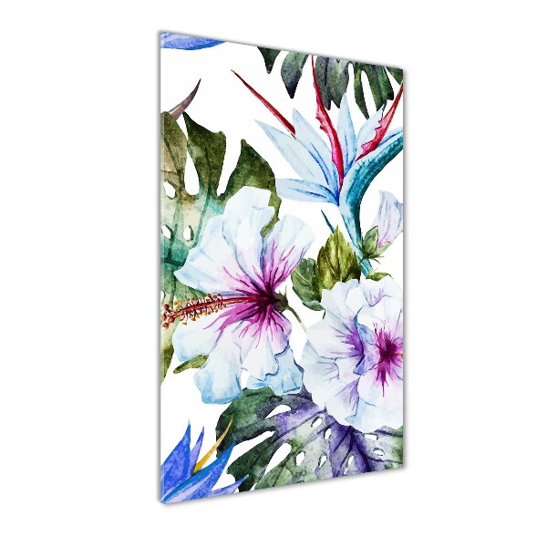 Plexiglasbilder vertikal Hawaiianische Blumen