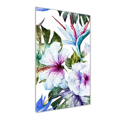 Plexiglasbilder vertikal Hawaiianische Blumen