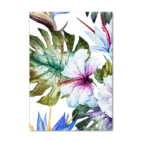 Plexiglasbilder vertikal Hawaiianische Blumen