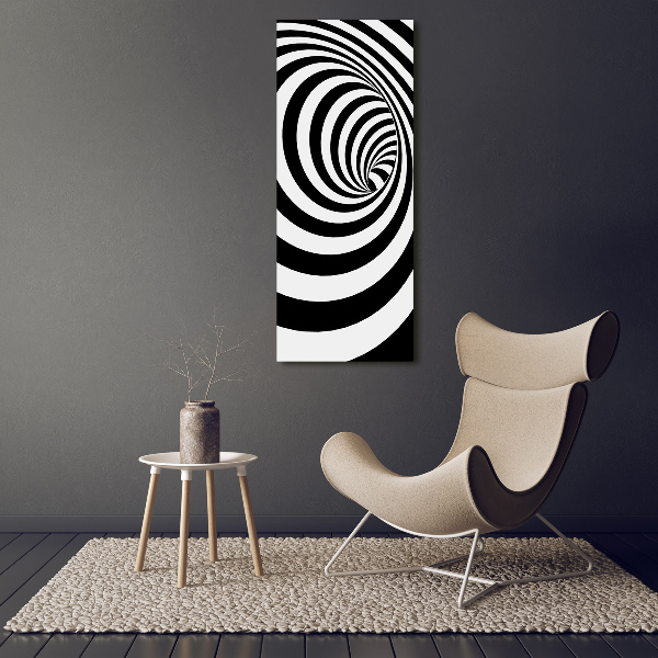 Bild auf Acrylglas vertikal Gestreifte Spirale