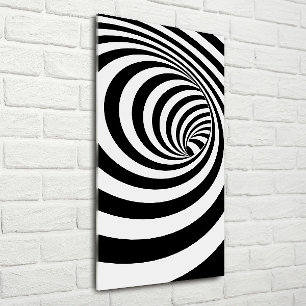 Bild auf Acrylglas vertikal Gestreifte Spirale