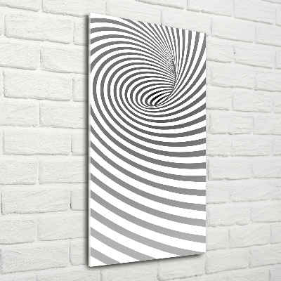 Modernes Acrylbild vertikal Gestreifte Spirale