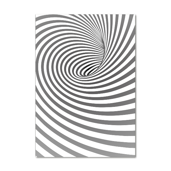 Modernes Acrylbild vertikal Gestreifte Spirale