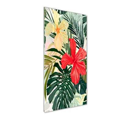 Bild auf Acrylglas vertikal Hawaiianische Blumen