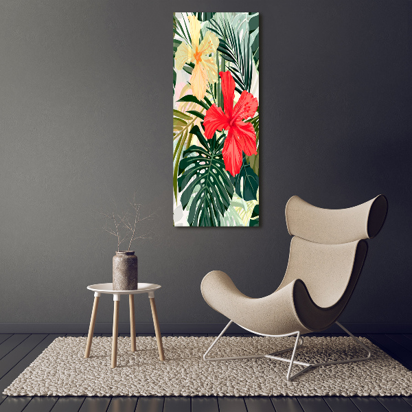 Bild auf Acrylglas vertikal Hawaiianische Blumen