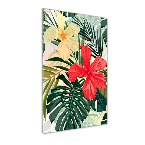 Bild auf Acrylglas vertikal Hawaiianische Blumen