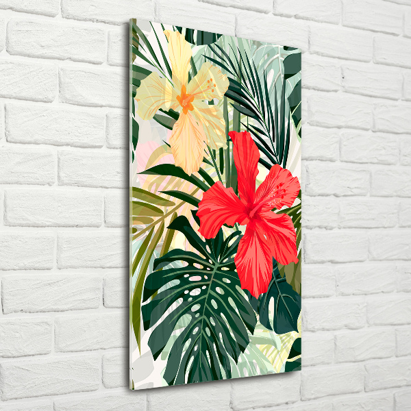 Bild auf Acrylglas vertikal Hawaiianische Blumen
