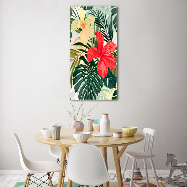 Bild auf Acrylglas vertikal Hawaiianische Blumen