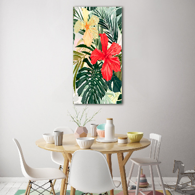 Bild auf Acrylglas vertikal Hawaiianische Blumen