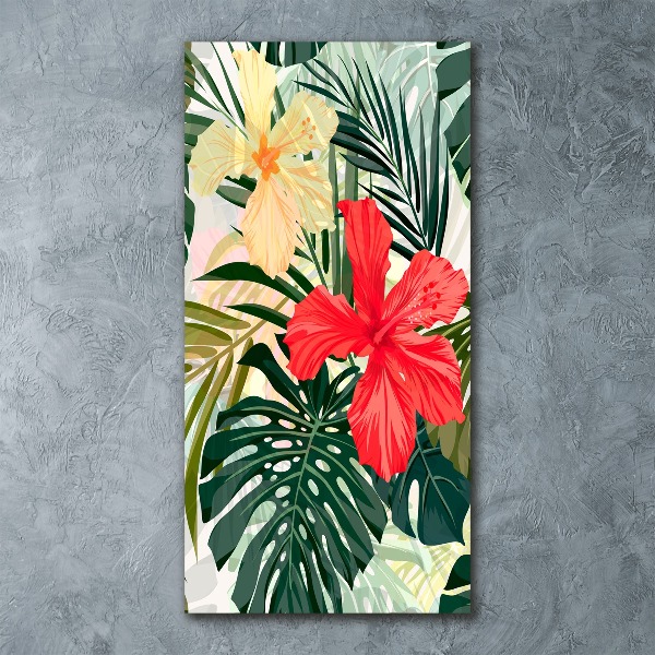 Bild auf Acrylglas vertikal Hawaiianische Blumen