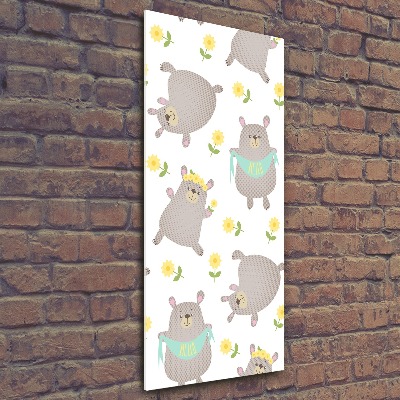 Bild auf Acrylglas vertikal Kleine Bären