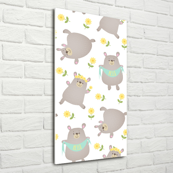 Bild auf Acrylglas vertikal Kleine Bären