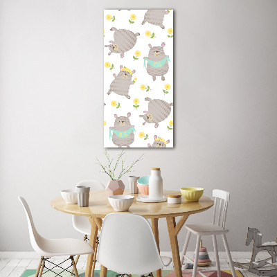 Bild auf Acrylglas vertikal Kleine Bären