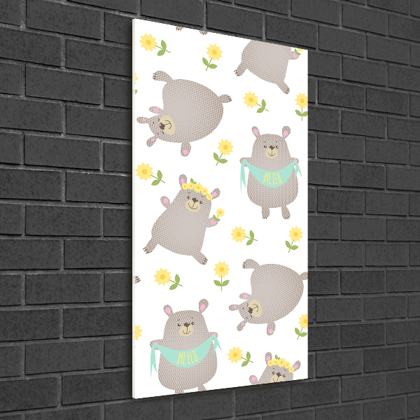 Bild auf Acrylglas vertikal Kleine Bären