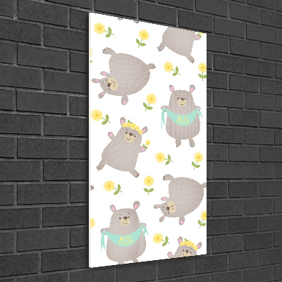 Bild auf Acrylglas vertikal Kleine Bären