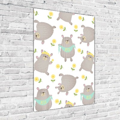 Bild auf Acrylglas vertikal Kleine Bären