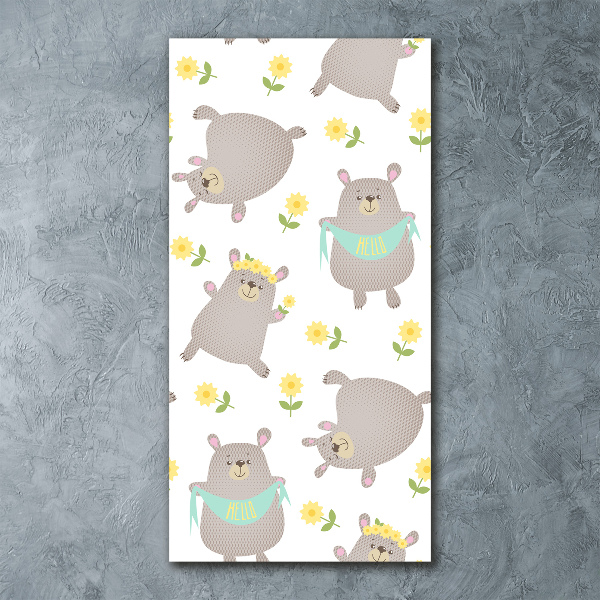 Bild auf Acrylglas vertikal Kleine Bären